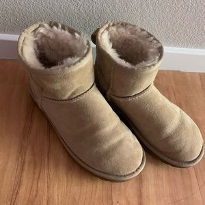 Classic Mini Sand Ugg Boots